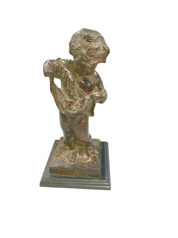 Bronze Cast Boy Sculpture11'x6"