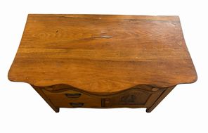 Vintage oak washstand, 26.5" h, 33.75" w, 18.75" d