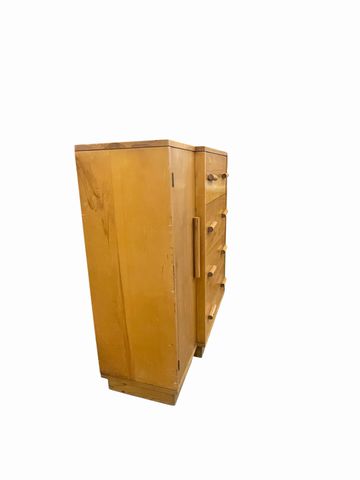 MCM Heywood Wakefield maple wood Credenza/Buffet, 38.5H. 48W. 15.25D