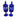 Pair Of Cobalt Blue Crystal Covered Candy Jars  10x4"