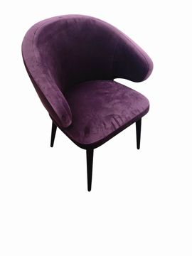 Lerri Dining Chair  24.5"W x 22.5"D x 31"H, Purple