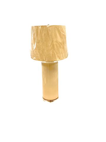 Cream Colored Ceramic Table Lamp 28"x12"