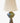 Old World globe lamp w/ pleated shade, 31"