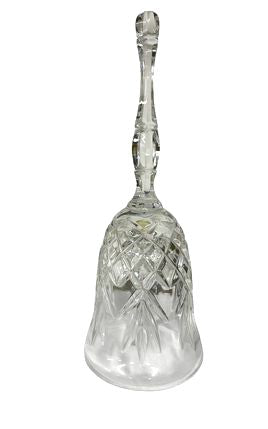 Crystal bell, 8.25" h