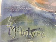 Original Watercolor, "Lily Pond", Jeanne McIntyre 20"h x 16"w