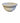 White Ribbed Stoneware Mixing Bowl 5x11"
