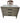 1 of 2  Large Gray Nightstand, 3 Drawer + Shelf, 34x20x28.5"