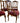 4 French Louis XV  Style Oak Dining Chairs, 2 arm, 2 side, H. 39.5 in.