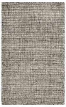 5' X 8' Wool Dhurrie Area Rug, Black/White