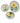3 Floral Painted Plates From The Salt Marsh Pottery  Ma. 12x9",6x8",8"rd.