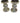 Set Of Four Mercury Glass Candleholders