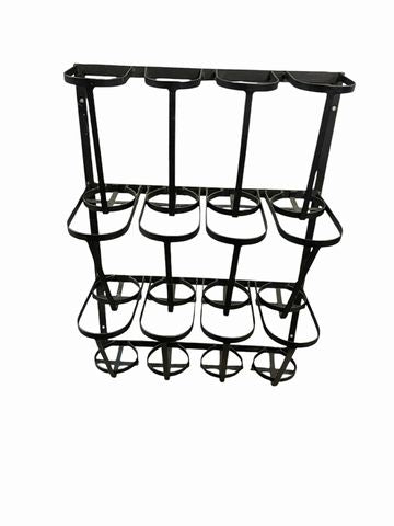 12 Bottle Metal Wine Rack-Wall Mount18"x25"