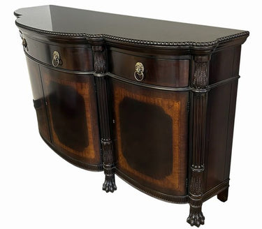 E.J. Victor Regency Style Mahogany Buffet, H. 38 in. x L. 84 in. x D 24.5 in.