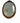 Traditional Cherry Wood Framed Oval wall Mirror 34x18"
