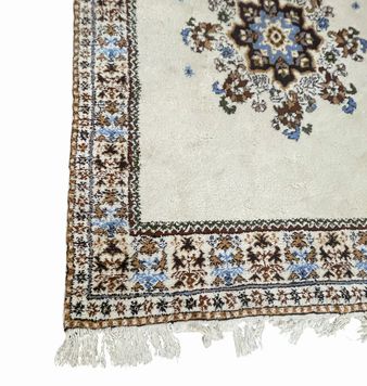 Moroccan wool rug, 102"W. 69"D.
