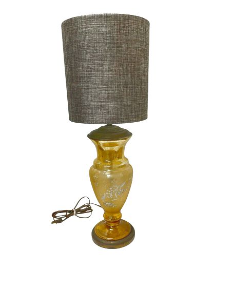 Vintage Gold-Toned Lamp 22"x8"