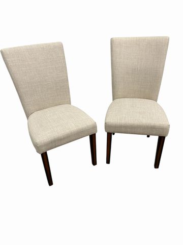 Pair of Parsons Side Chairs, H. 38 in. x W. 19 in. x 18.5 in.