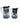 Graduated pair of vintage English Victoria Ware ironstone pitchers, 4.5" & 5.5"