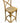 3 Oak & Rattan Bar Stools, H. 48.5 in. x W. 17.5 in. x D 17.5 in.