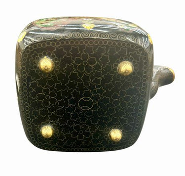 Japanese Meiji Period Inaba Nanaho Studio Cloisonne Teapot, ca. 1890, H. 5.5 in.