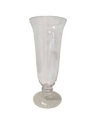 Clear Glass Flower Vase14"x6"