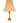 Polished Brass Candlestick-Stlye Table Lamp 25x13"
