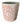 Chinese Red & White Mini Cachepot, 5.25" x 4.25"