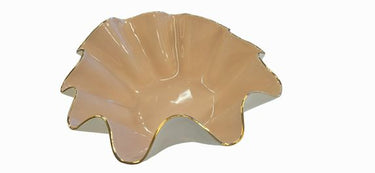Susan Gordon Clam shell Handmade Bowl 4"h x 11"rnd