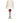 Vintage Table Lamp w/Cranberry Glass w/Stone Base 25x15"