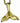 14k Yellow Gold Whale Tale w/14k Chain,  4g, 18 in.