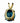14k Yellow Gold & Blue Topaz Pendant