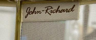 John Richards Painted & Gilded Candelabra Table Lamp with/Black Base, H. 40.5 in
