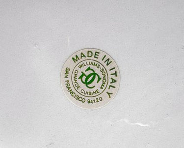 Williams-Sonoma white Italian ceramic platter, 15.5" diam.