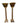 Pair Of Venetian Motif Glass & Metal Table Lamps 30x10"