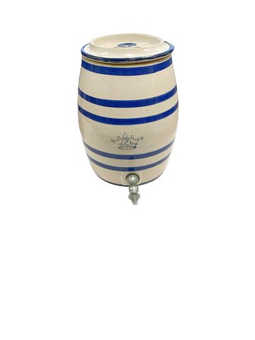 Blue Crown Royal 2 Gallon Crook w/Beverage Dispenser 12x10"