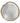 Set of 5 gold-banded textured glass plates, 10" diam.