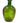 Green bottle w/ embossed George Washington portrait, 8" h