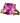 14k Yellow Gold & Light  Pink Sapphire Ring, 8in., 7.7g