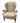 Vintage Harden Mahogany Queen Anne Style Wing Chiar