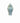 Celadon Blue Crackle Temple Jar w/Lid 25x10"