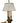 Brass Candlestick Lamp 27"h x 15"dia