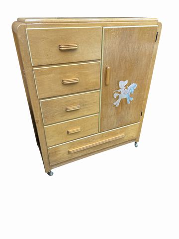 Edison Little Folks dresser on wheels, 38x16x45H