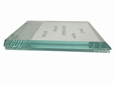 Heavy Beveled Glass Sandwich for Photos 5" x 7"