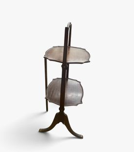 Folding 2-tier table, 30H. 17.5W. 13.25D.