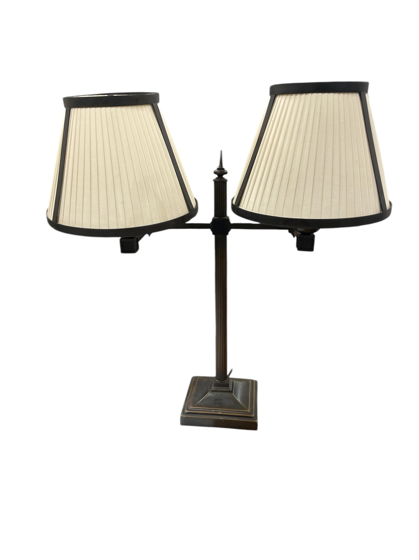 Bronze Double Armed Desk Lamp 23" x18"