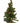 Small Christmas tree w/ decorations, 13.5" h