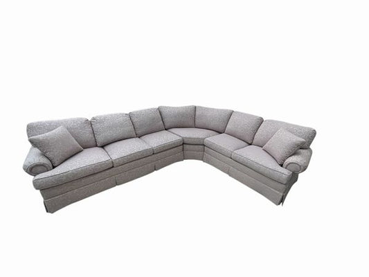 Rolled Arm 3 Piece Sectional Sofa, H. 30.5 in. x W. 199 in. x D. 38 in.