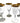 Set of 5 vintage Cambridge etched gold band water goblets, 7" h
