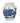 Asian-style blue/white vase (missing lid), 6.75" h