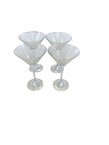 Set Of four Champagne Glasses 7.5"x5"